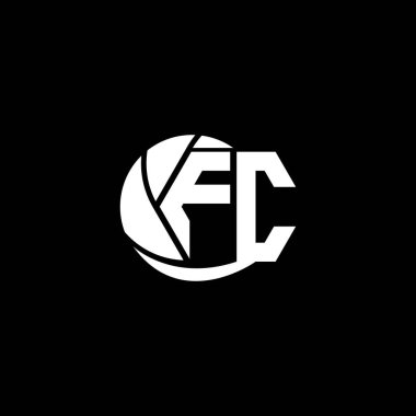 İlk FC logo tasarımı Geometrik ve Çember biçimi, Logo iş markalaşması.