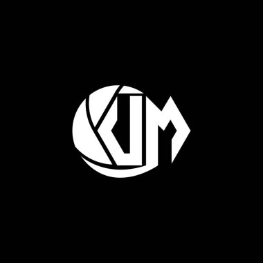 Başlangıç UM logo tasarımı Geometrik ve Çember biçimi, Logo iş markalaşması.