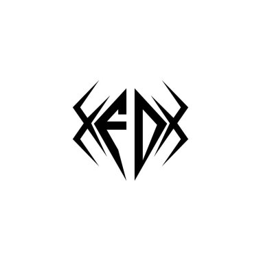 İlk FD logo tasarımı Cool style, logo ticari markalaşma.