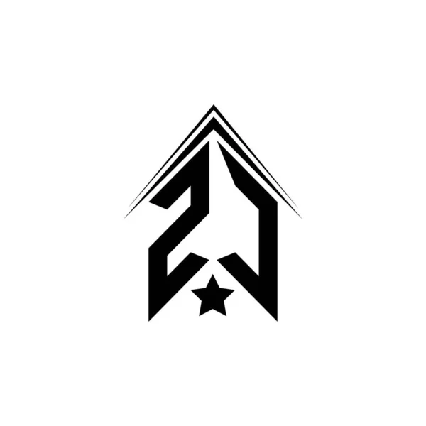 Initiële Logo Design Met Shape Stijl Logo Business Branding — Stockvector