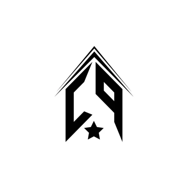 Kezdeti Logó Design Shape Stílussal Logo Business Branding — Stock Vector