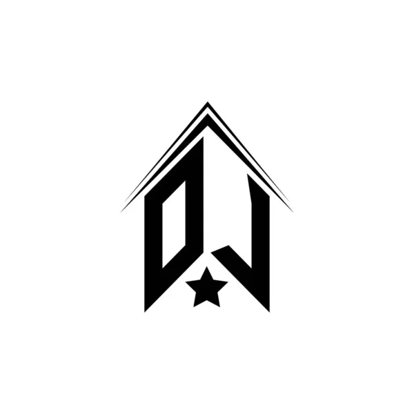 Initial Logo Design Shape Style Logo Business Branding — Stock Vector