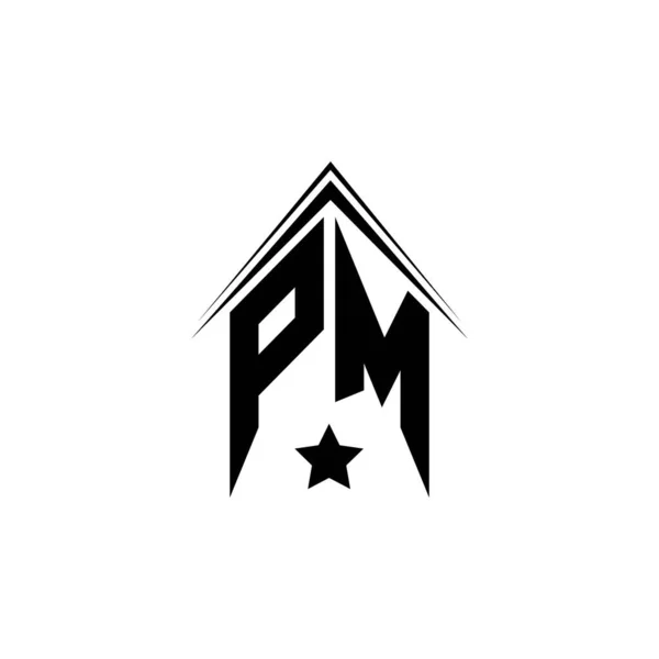 Αρχικός Σχεδιασμός Λογότυπου Στυλ Shape Εμπορικό Σήμα Logo — Διανυσματικό Αρχείο