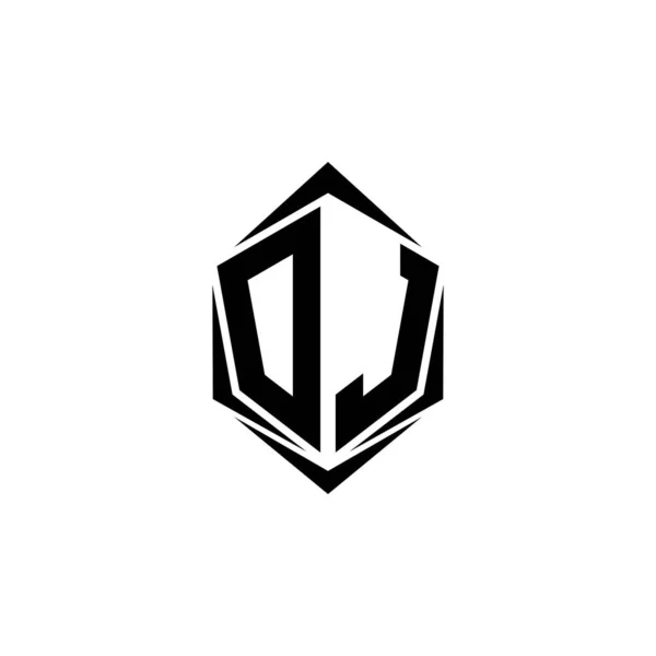 Первоначальный Дизайн Логотипа Первоначальный Дизайн Логотипа Стилем Shield Логотип Бизнес — стоковый вектор