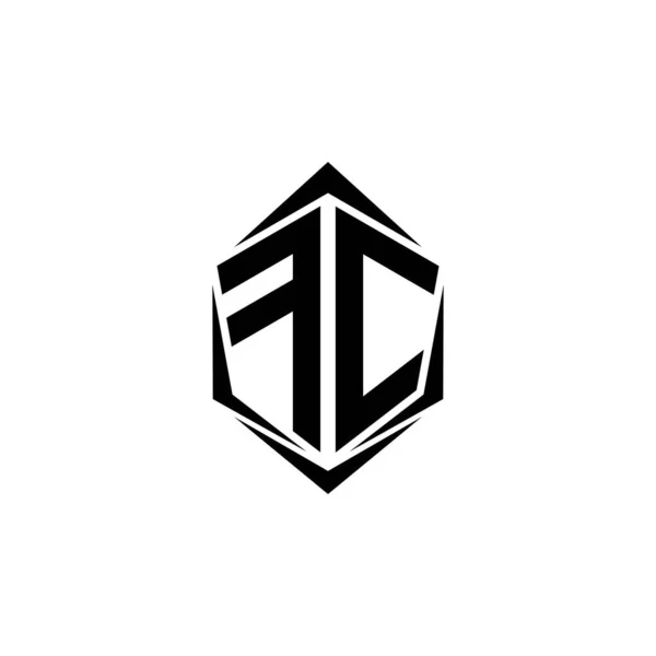 Початковий Дизайн Логотипу Стилем Shield Бізнес Брендинг Logo — стоковий вектор