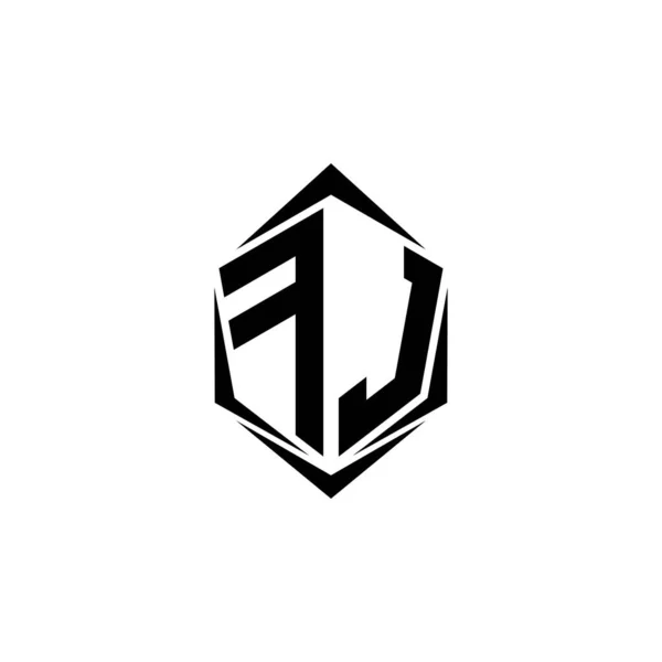 Początkowy Projekt Logo Stylu Shield Logo Business Branding — Wektor stockowy