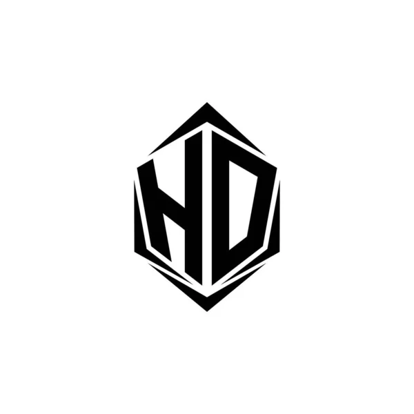 Design Inicial Logotipo Com Estilo Shield Logotipo Marca Negócios —  Vetores de Stock