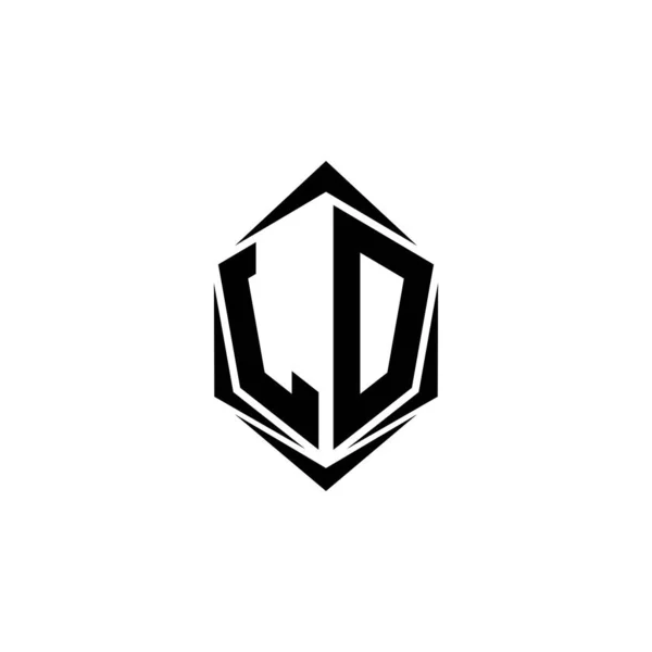 Ursprüngliches Logo Design Mit Shield Stil Logo Business Branding — Stockvektor