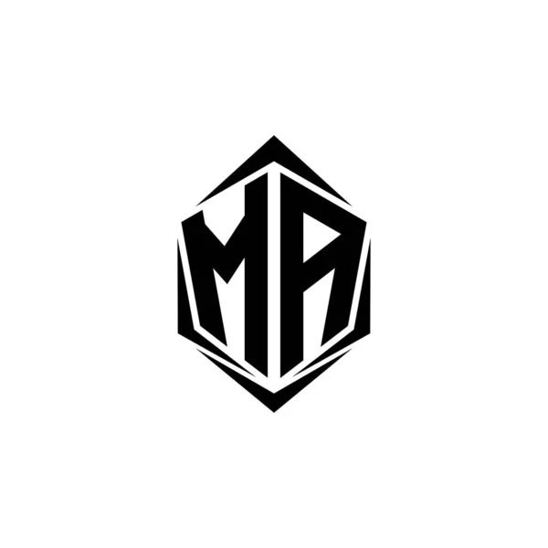 Eredeti Logó Design Shield Stílusban Logo Üzleti Márka — Stock Vector