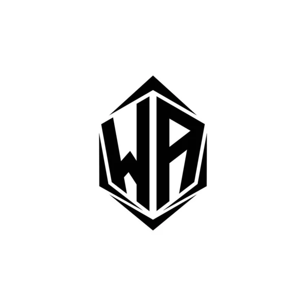 Αρχικός Σχεδιασμός Λογότυπου Στυλ Shield Λογότυπο Business Branding — Διανυσματικό Αρχείο