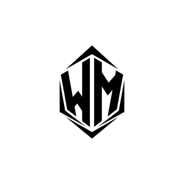 Αρχικός Σχεδιασμός Λογότυπου Στυλ Shield Εμπορικό Σήμα Logo — Διανυσματικό Αρχείο