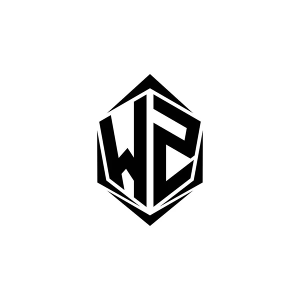 Ursprunglig Logotyp Design Med Shield Stil Logo Business Branding — Stock vektor