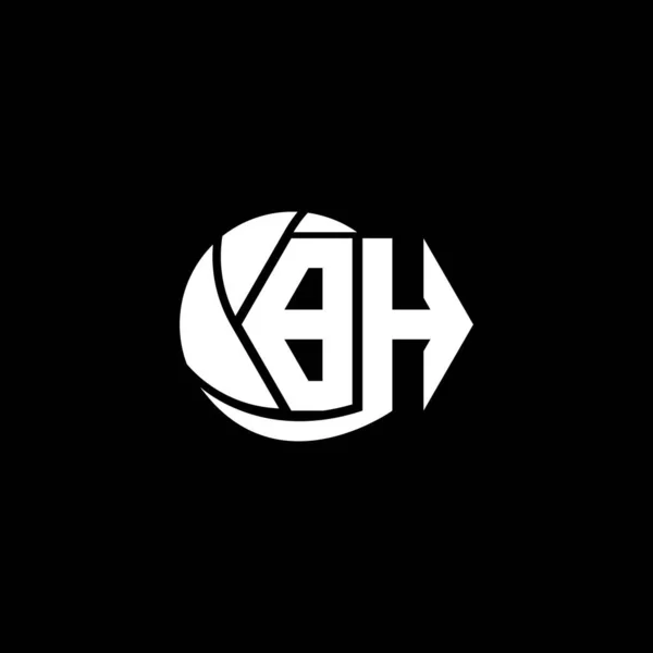 Initiële Logo Ontwerp Geometrische Cirkel Stijl Logo Business Branding — Stockvector
