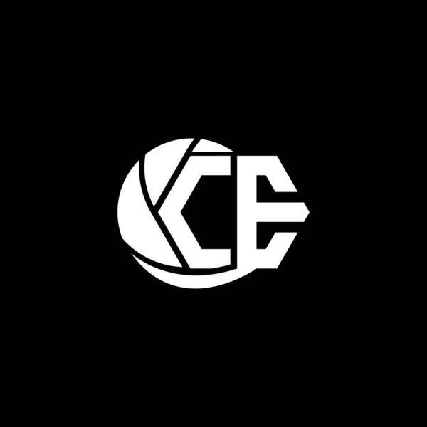 Logo Tasarımı Geometrik Çember Stili Logo Ticari Markalaşması — Stok Vektör