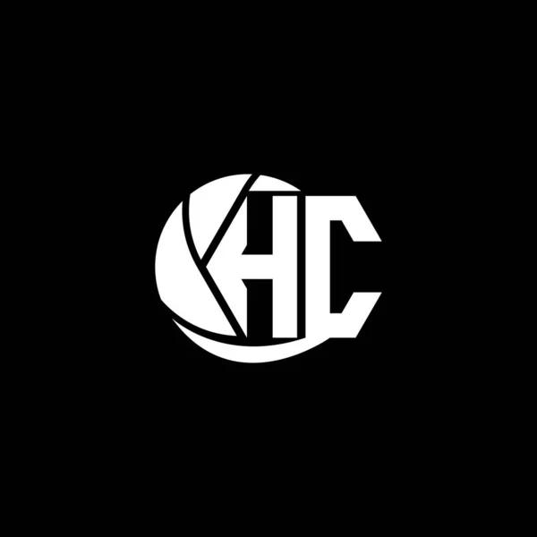 Design Iniziale Del Logo Stile Geometrico Circolare Marchio Commerciale Logo — Vettoriale Stock