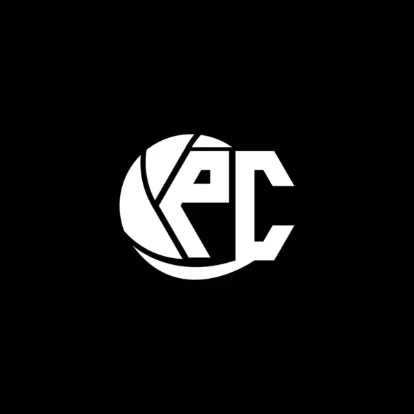 Logo Tasarımı Geometrik Çember Biçimi Logo Markalaşması — Stok Vektör