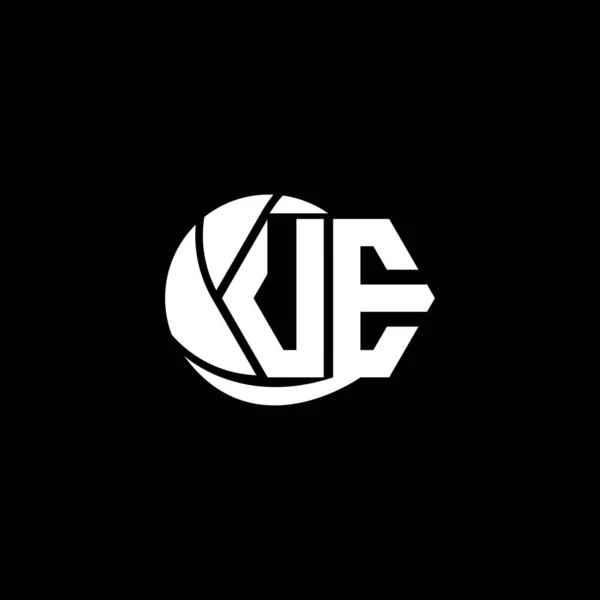 Design Iniziale Del Logo Stile Geometrico Circolare Marchio Commerciale Logo — Vettoriale Stock