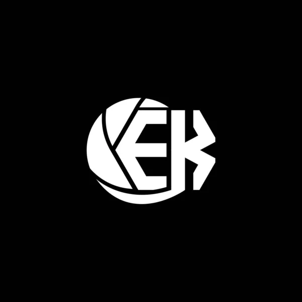 Logo Tasarımı Geometrik Çember Biçimi Logo Ticari Markalaşması — Stok Vektör