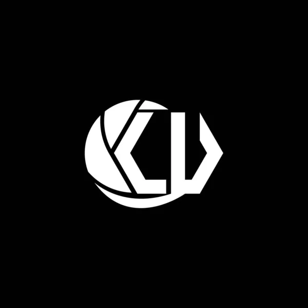 Iniziale Logo Design Stile Geometrico Cerchio Logo Business Branding — Vettoriale Stock