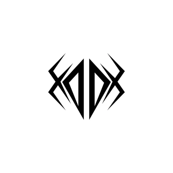 Initiële Logo Design Met Coole Stijl Logo Business Branding — Stockvector