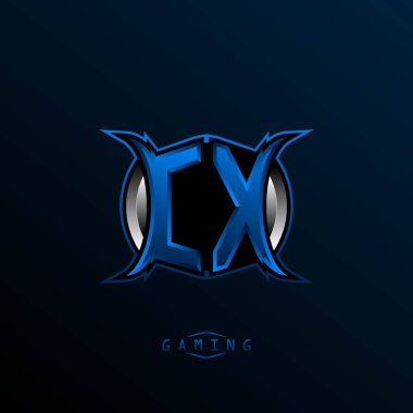 Başlangıçta CX logo tasarımı, Cool stilli ilk CX logo tasarımı, oyun için logo, esport, ilk oyun, topluluk veya iş dünyası.