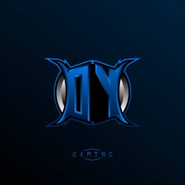 İlk DY logo tasarımı, Cool stilli ilk OY logosu tasarımı, oyun için logo, esport, ilk oyun, topluluk veya iş dünyası.