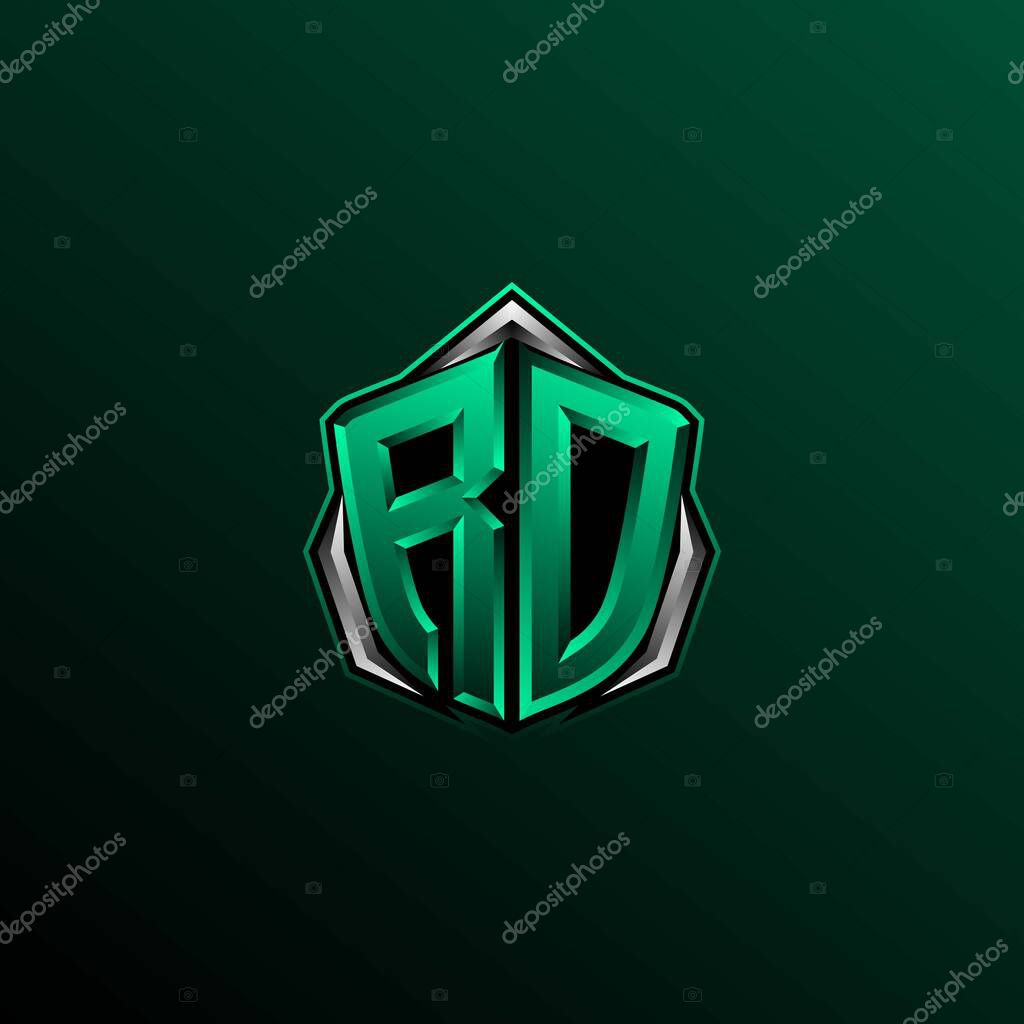 Initial RD logo design, Initial RO logo design with Circle style, Logo for game, esport, community or business.