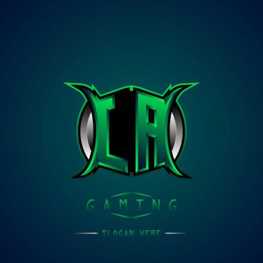 LA İlk Logo Tasarımı Cool style, Logo for game, esport, first game, community or business.
