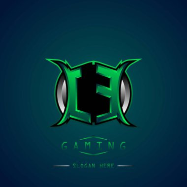 LE İlk Logo Tasarımı Cool style, Logo for game, esport, first game, community or business.