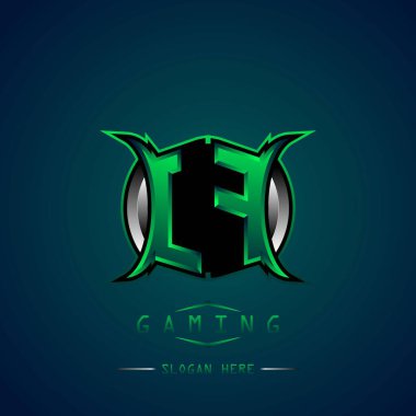 LF İlk Logo Tasarımı Cool style, Logo for game, esport, first game, community or business.