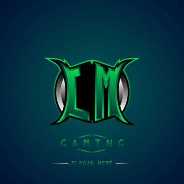 LM İlk Logo Tasarımı Cool style, Logo for game, esport, first game, community or business.