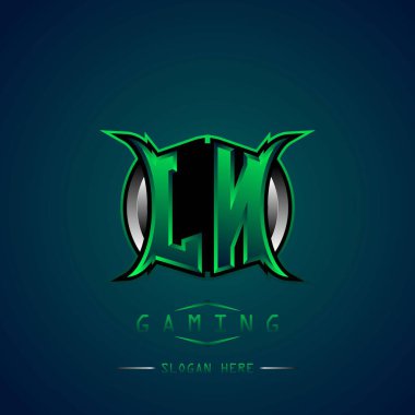 LN İlk Logo Tasarımı Cool style, Logo for game, esport, first game, community or business.