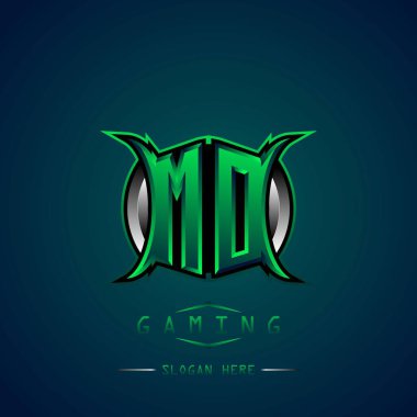 MD, MO İlk Logo Tasarımı Cool style, oyun için logo, esport, ilk oyun, topluluk veya iş dünyası.