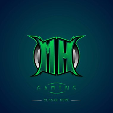 MH İlk Logo Tasarımı Cool style, Logo for game, esport, first game, community or business.