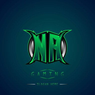 NA İlk Logo Tasarımı Cool style, Logo for game, esport, first game, community or business.