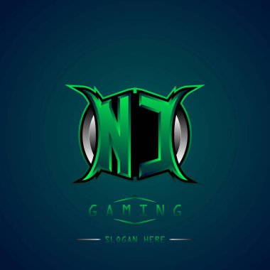 NC İlk Logo Tasarımı Cool style, Logo for game, esport, first game, community or business.