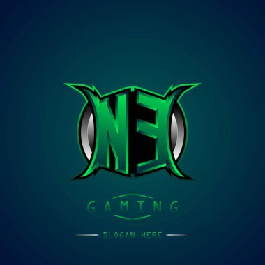 NE İlk Logo Tasarımı Cool style, Logo for game, esport, first game, community or business.
