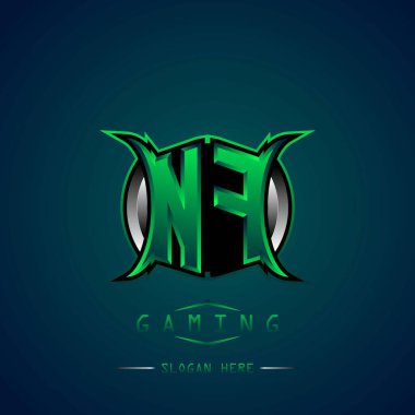 NF İlk Logo Tasarımı Cool style, Logo for game, esport, first game, community or business.