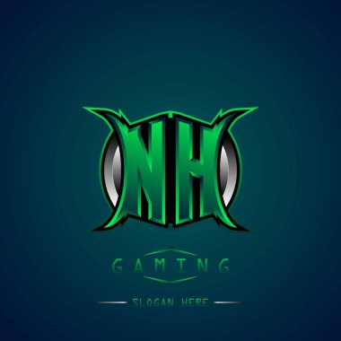 NH İlk Logo Tasarımı Cool style, Logo for game, esport, first game, community or business.