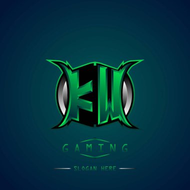 KW İlk Logo Tasarımı Cool style, Logo for game, esport, first game, community or business.
