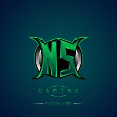NS İlk Logo Tasarımı Cool style, Logo for game, esport, first game, community or business.