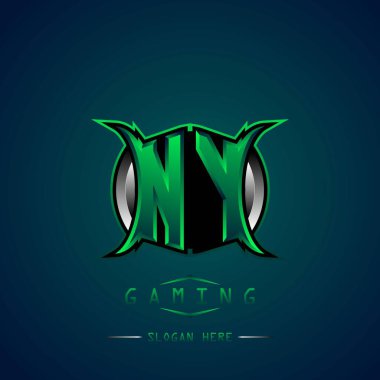 NY İlk Logo Tasarımı Cool style, Logo for game, esport, first game, community or business.