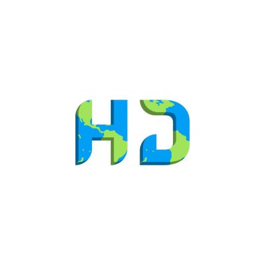 Dünya Haritası stili ilk HD logo tasarımı, Logo ticari markalaşması.