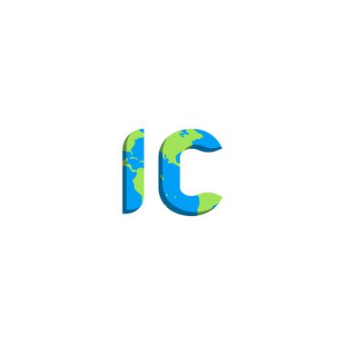 Dünya Haritası tarzında ilk IC logosu tasarımı, Logo ticari markalaşması.