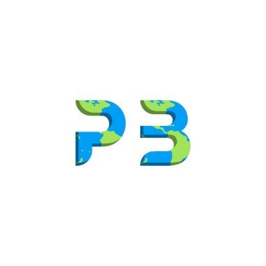 Dünya Haritası stili ilk PB logo tasarımı, Logo ticari markalaşması.