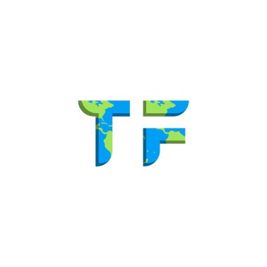 Dünya Haritası stili ilk TF logo tasarımı, Logo ticari markalaşması.