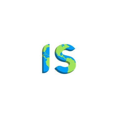 Dünya Haritası stili ilk IS logo tasarımı, Logo ticari markalaşması.