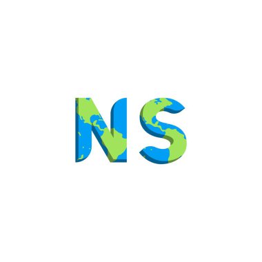 Dünya Haritası stili ilk NS logo tasarımı, Logo ticari markalaşması.