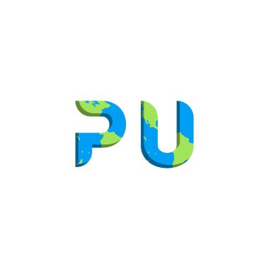 Dünya Haritası stiline sahip ilk PU logo tasarımı, Logo ticari markalaşması.