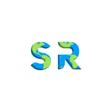 Dünya Haritası biçimli ilk SR logo tasarımı, Logo ticari markalaşması.